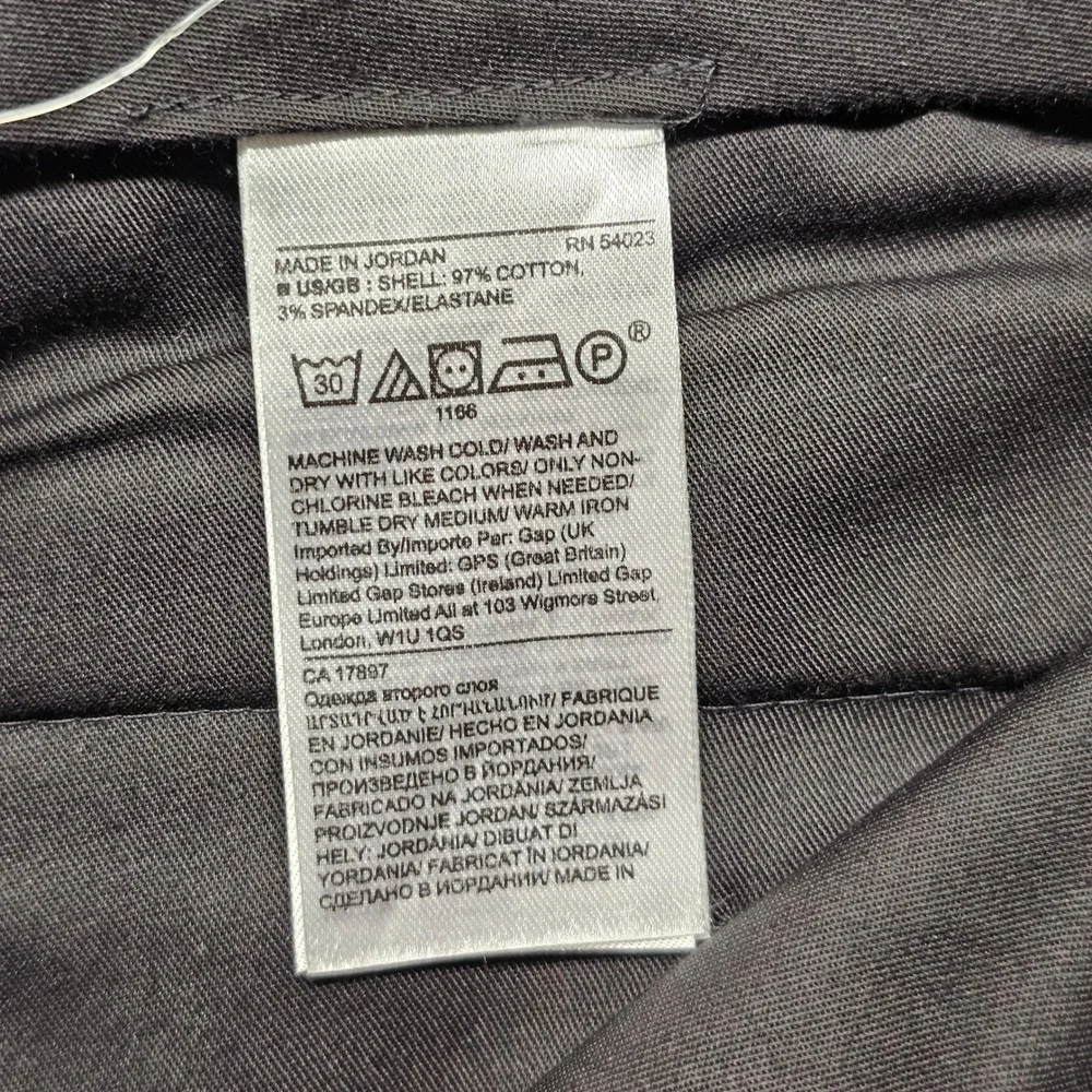 NWT Banana Republic Mens Slim Fit Gray Non-Iron Stretch Cotton Dress Pants 36x32